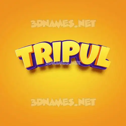 tripul in Orange Toon style - 3D name wallpaper tripul in Orange Toon style - 3D name wallpaper