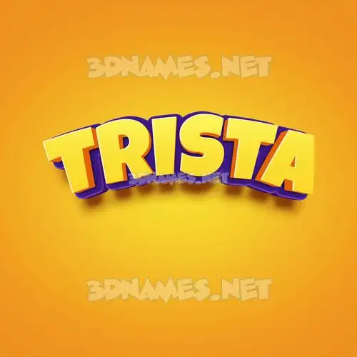 trista in Orange Toon style - 3D name wallpaper trista in Orange Toon style - 3D name wallpaper