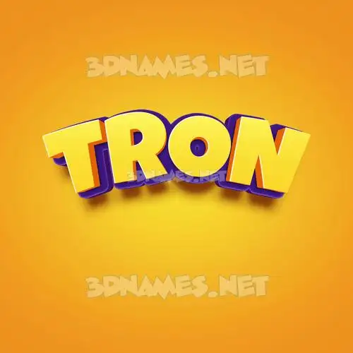 tron in Orange Toon style - 3D name wallpaper tron in Orange Toon style - 3D name wallpaper