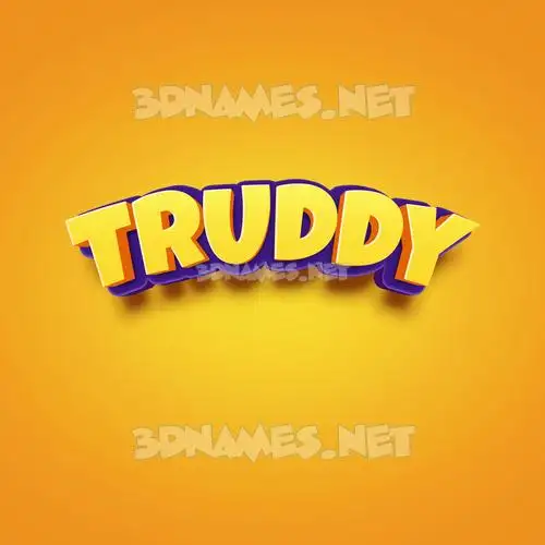 truddy in Orange Toon style - 3D name wallpaper truddy in Orange Toon style - 3D name wallpaper