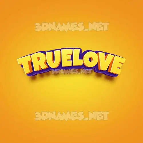 truelove in Orange Toon style - 3D name wallpaper truelove in Orange Toon style - 3D name wallpaper