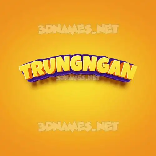 trungngan in Orange Toon style - 3D name wallpaper trungngan in Orange Toon style - 3D name wallpaper