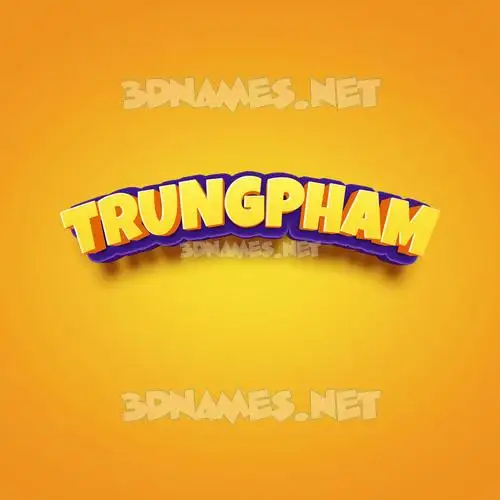 trungpham in Orange Toon style - 3D name wallpaper trungpham in Orange Toon style - 3D name wallpaper