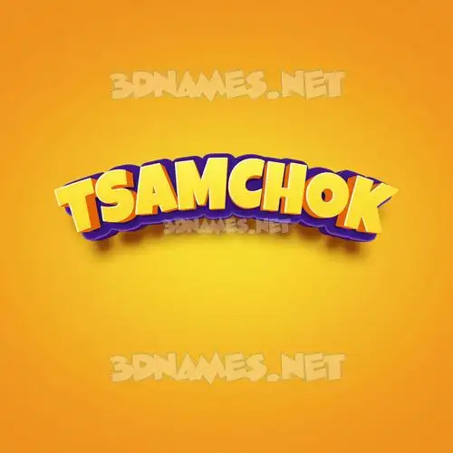 tsamchok in Orange Toon style - 3D name wallpaper tsamchok in Orange Toon style - 3D name wallpaper