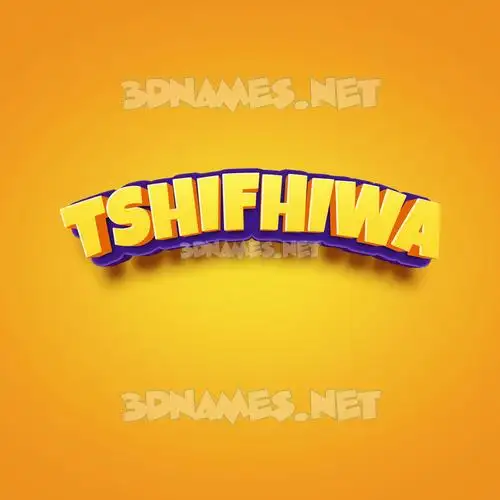 tshifhiwa in Orange Toon style - 3D name wallpaper tshifhiwa in Orange Toon style - 3D name wallpaper