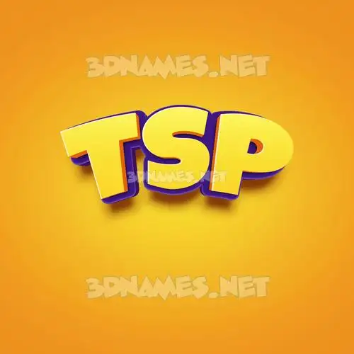 tsp in Orange Toon style - 3D name wallpaper tsp in Orange Toon style - 3D name wallpaper