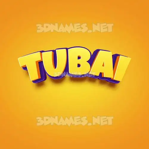 tubai in Orange Toon style - 3D name wallpaper tubai in Orange Toon style - 3D name wallpaper