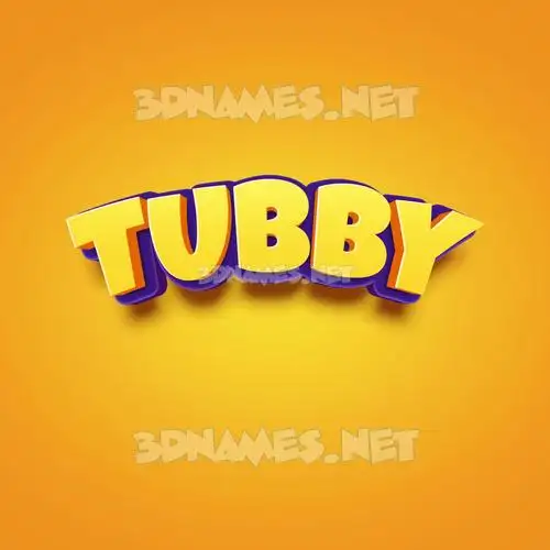tubby in Orange Toon style - 3D name wallpaper tubby in Orange Toon style - 3D name wallpaper