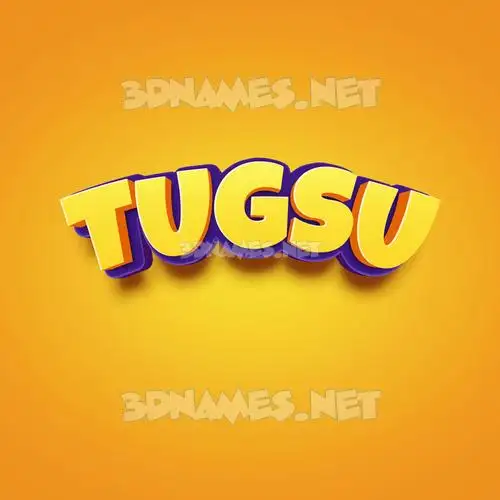 tugsu in Orange Toon style - 3D name wallpaper tugsu in Orange Toon style - 3D name wallpaper