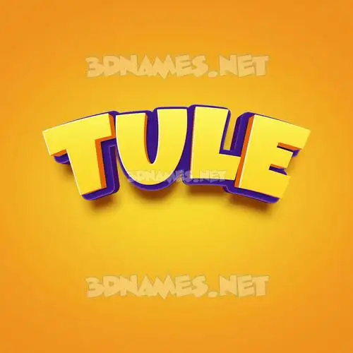 tule in Orange Toon style - 3D name wallpaper tule in Orange Toon style - 3D name wallpaper