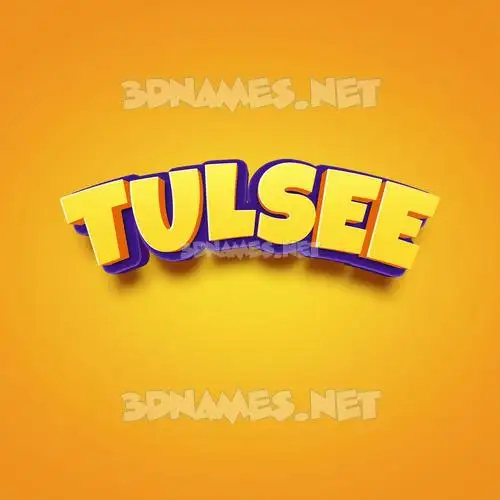 tulsee in Orange Toon style - 3D name wallpaper tulsee in Orange Toon style - 3D name wallpaper