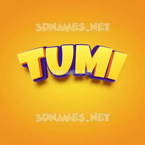 tumi in Orange Toon style - 3D name wallpaper tumi in Orange Toon style - 3D name wallpaper