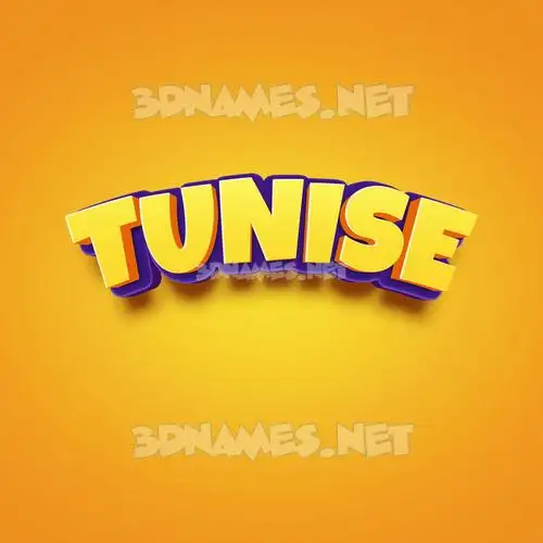 tunise in Orange Toon style - 3D name wallpaper tunise in Orange Toon style - 3D name wallpaper