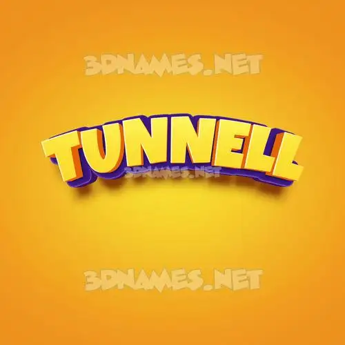tunnell in Orange Toon style - 3D name wallpaper tunnell in Orange Toon style - 3D name wallpaper