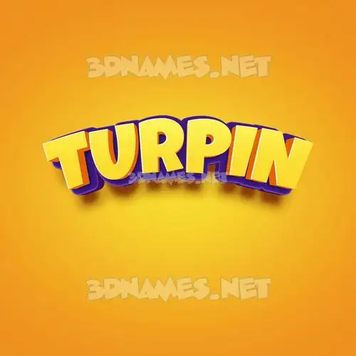 turpin in Orange Toon style - 3D name wallpaper turpin in Orange Toon style - 3D name wallpaper