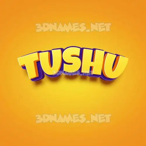 tushu in Orange Toon style - 3D name wallpaper tushu in Orange Toon style - 3D name wallpaper