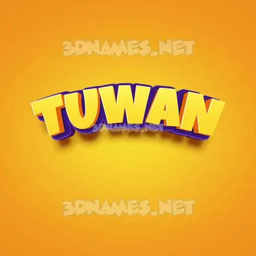 tuwan in Orange Toon style - 3D name wallpaper tuwan in Orange Toon style - 3D name wallpaper