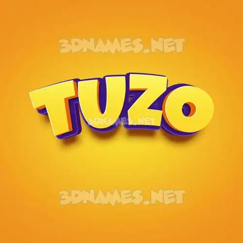 tuzo in Orange Toon style - 3D name wallpaper tuzo in Orange Toon style - 3D name wallpaper