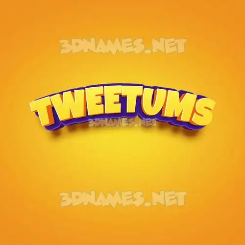 tweetums in Orange Toon style - 3D name wallpaper tweetums in Orange Toon style - 3D name wallpaper