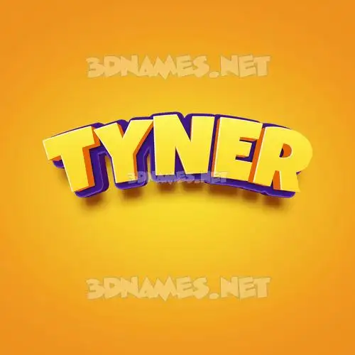 tyner in Orange Toon style - 3D name wallpaper tyner in Orange Toon style - 3D name wallpaper