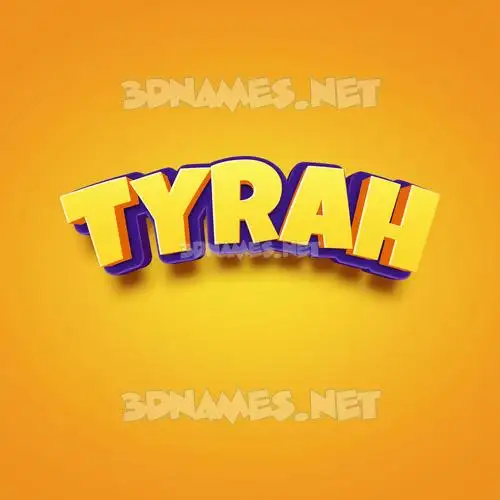 tyrah in Orange Toon style - 3D name wallpaper tyrah in Orange Toon style - 3D name wallpaper