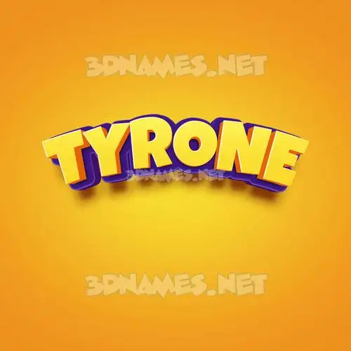 tyrone in Orange Toon style - 3D name wallpaper tyrone in Orange Toon style - 3D name wallpaper