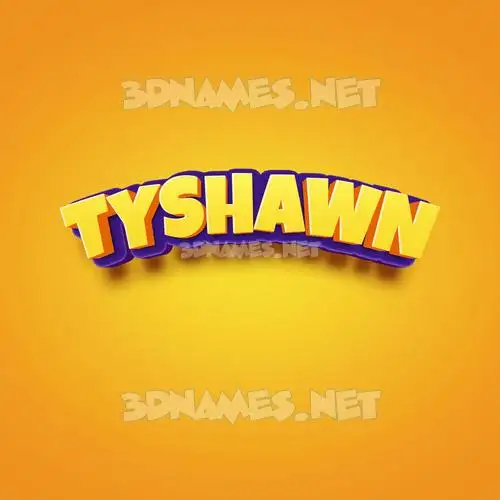 tyshawn in Orange Toon style - 3D name wallpaper tyshawn in Orange Toon style - 3D name wallpaper