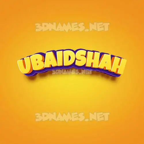 ubaidshah in Orange Toon style - 3D name wallpaper ubaidshah in Orange Toon style - 3D name wallpaper