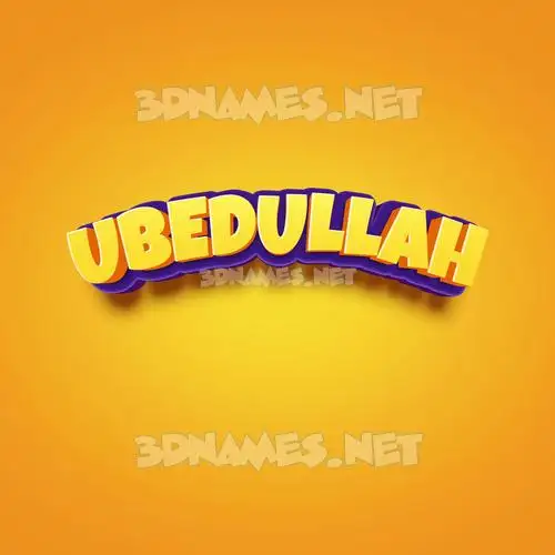 ubedullah in Orange Toon style - 3D name wallpaper ubedullah in Orange Toon style - 3D name wallpaper