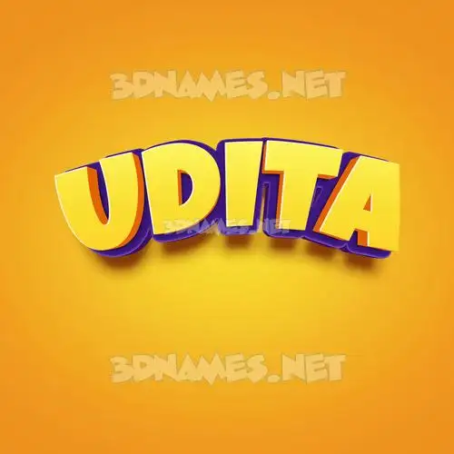 udita in Orange Toon style - 3D name wallpaper udita in Orange Toon style - 3D name wallpaper
