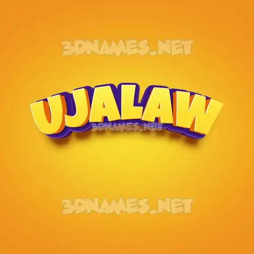ujalaw in Orange Toon style - 3D name wallpaper ujalaw in Orange Toon style - 3D name wallpaper