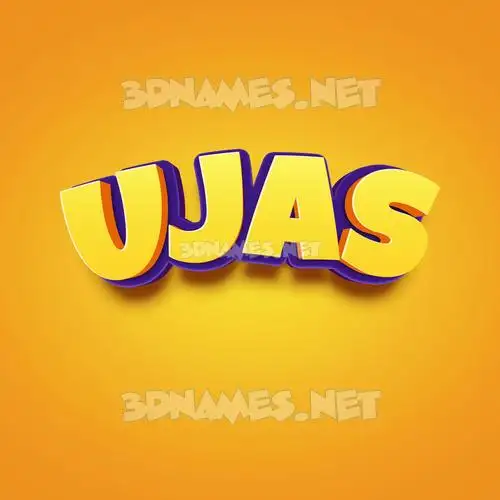ujas in Orange Toon style - 3D name wallpaper ujas in Orange Toon style - 3D name wallpaper