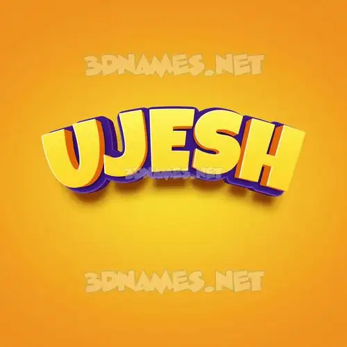 ujesh in Orange Toon style - 3D name wallpaper ujesh in Orange Toon style - 3D name wallpaper