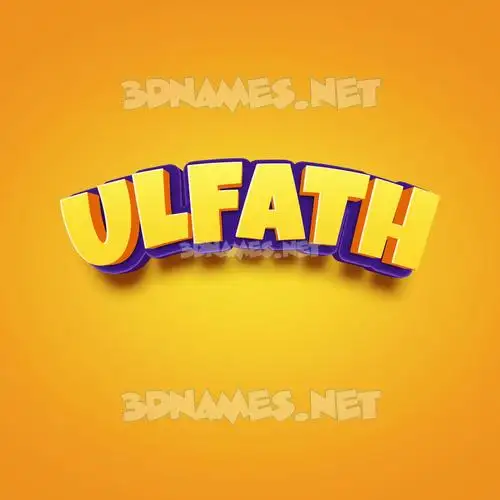 ulfath in Orange Toon style - 3D name wallpaper ulfath in Orange Toon style - 3D name wallpaper