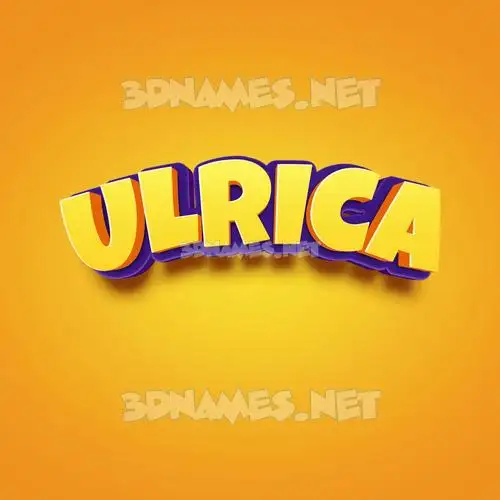 ulrica in Orange Toon style - 3D name wallpaper ulrica in Orange Toon style - 3D name wallpaper