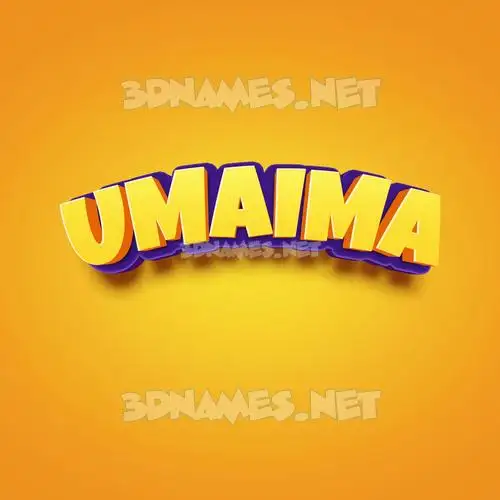 umaima in Orange Toon style - 3D name wallpaper umaima in Orange Toon style - 3D name wallpaper