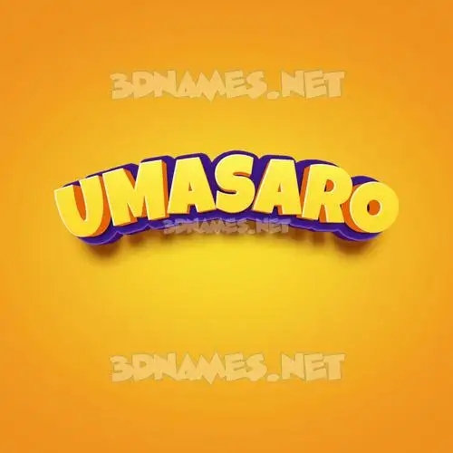 umasaro in Orange Toon style - 3D name wallpaper umasaro in Orange Toon style - 3D name wallpaper