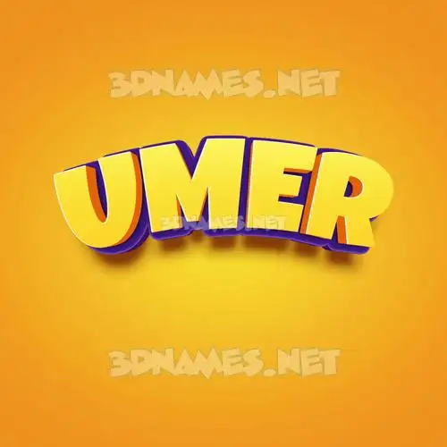 umer in Orange Toon style - 3D name wallpaper umer in Orange Toon style - 3D name wallpaper