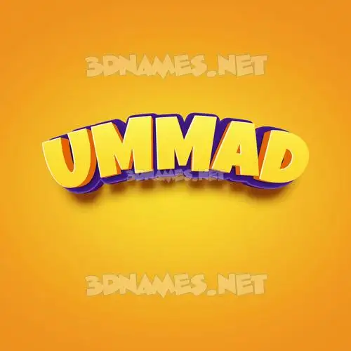 ummad in Orange Toon style - 3D name wallpaper ummad in Orange Toon style - 3D name wallpaper