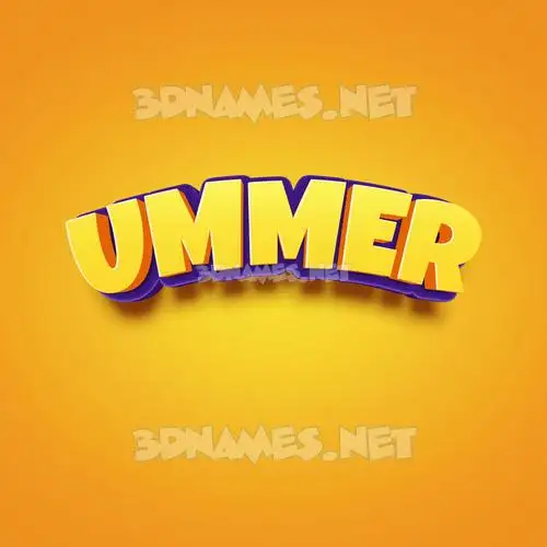 ummer in Orange Toon style - 3D name wallpaper ummer in Orange Toon style - 3D name wallpaper