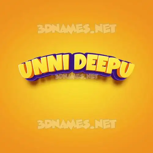 unni deepu in Orange Toon style - 3D name wallpaper unni deepu in Orange Toon style - 3D name wallpaper