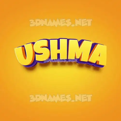 ushma in Orange Toon style - 3D name wallpaper ushma in Orange Toon style - 3D name wallpaper