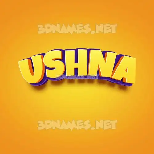 ushna in Orange Toon style - 3D name wallpaper ushna in Orange Toon style - 3D name wallpaper