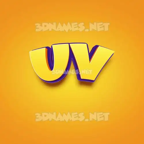 uv in Orange Toon style - 3D name wallpaper uv in Orange Toon style - 3D name wallpaper