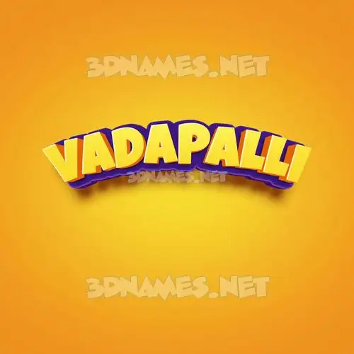 vadapalli in Orange Toon style - 3D name wallpaper vadapalli in Orange Toon style - 3D name wallpaper