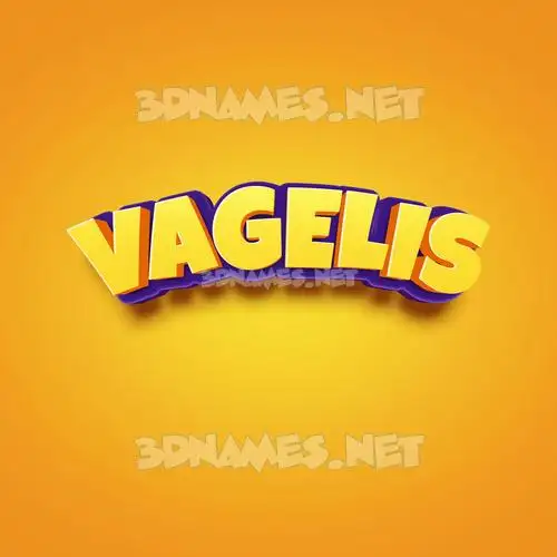 vagelis in Orange Toon style - 3D name wallpaper vagelis in Orange Toon style - 3D name wallpaper