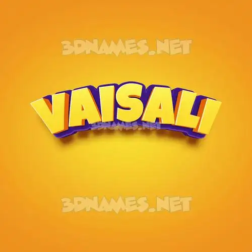 vaisali in Orange Toon style - 3D name wallpaper vaisali in Orange Toon style - 3D name wallpaper