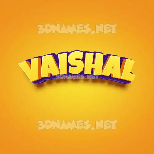 vaishal in Orange Toon style - 3D name wallpaper vaishal in Orange Toon style - 3D name wallpaper