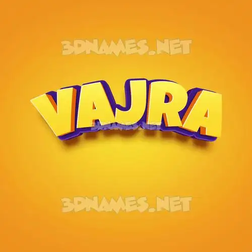 vajra in Orange Toon style - 3D name wallpaper vajra in Orange Toon style - 3D name wallpaper
