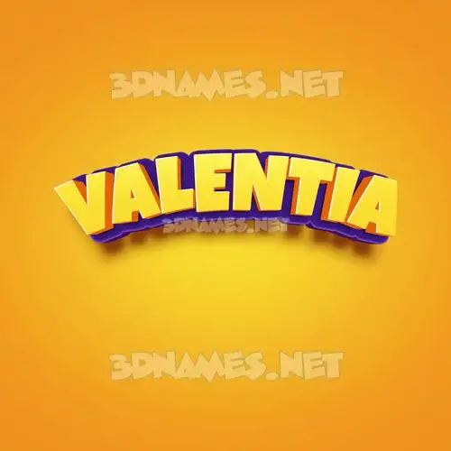 valentia in Orange Toon style - 3D name wallpaper valentia in Orange Toon style - 3D name wallpaper